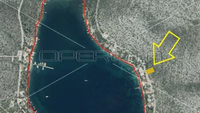 Baugrundstück 842 m², Skrivena Luka, Meerblick - 10