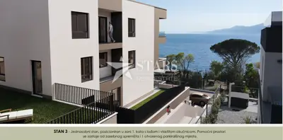 Stan 43 m², Bivio Rijeka - okućnica 118 m² i lođa - 3