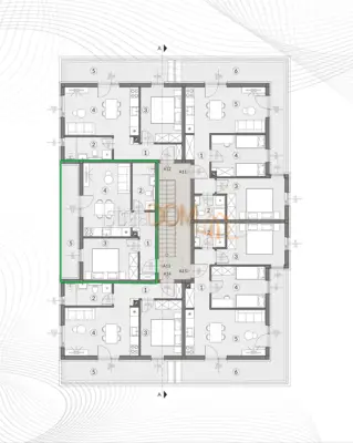 Šikići, Wohnung im Bau 48.51 m², A13 - 4