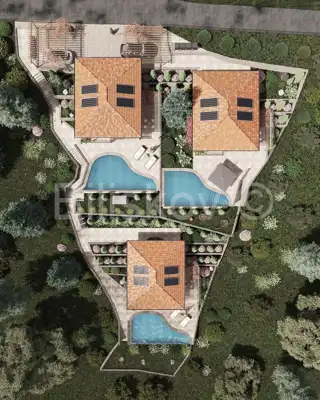 Korčula Vela Luka vila bazen pogled novogradnja prodaja - 2