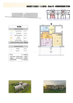 Apartments under construction, Duilovo Split, complex of 3 buildings - 17