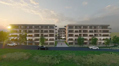 Wohnungen im Bau, Duilovo Split, Komplex aus 3 Gebäuden