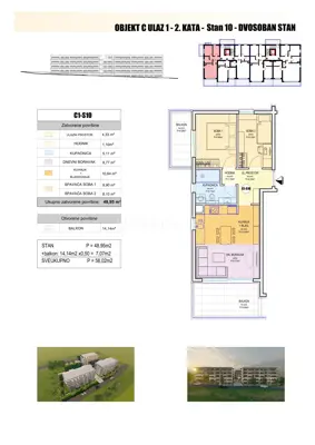 Apartments under construction, Duilovo Split, complex of 3 buildings - 15