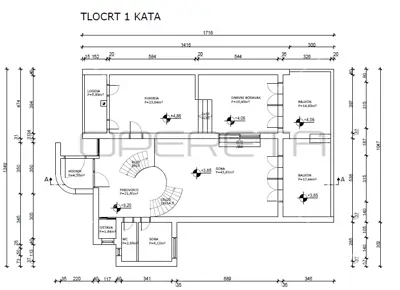 Poslovno-stambeni objekt 710 m², Split Brda, 4 etaže - 27