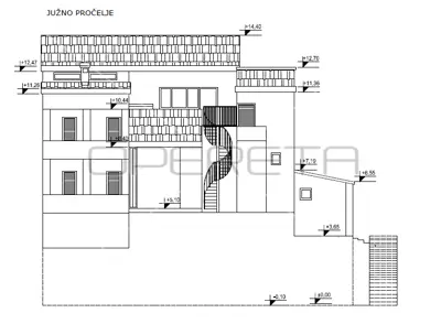 Poslovno-stambeni objekt 710 m², Split Brda, 4 etaže - 26