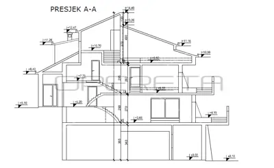 Poslovno-stambeni objekt 710 m², Split Brda, 4 etaže - 22