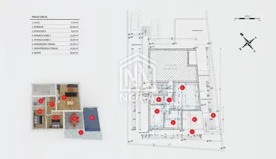 Stan 89,95 m² u Vodicama, bazen i vrt - 3