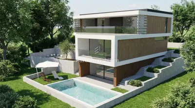 Sukošan - building plot with permit, 350 m from the sea - 3
