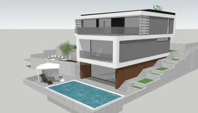 Sukošan - building plot with permit, 350 m from the sea - 6