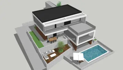 Sukošan - building plot with permit, 350 m from the sea - 4