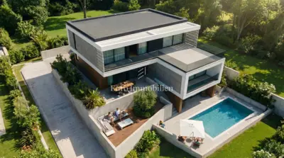 Sukošan - building plot with permit, 350 m from the sea
