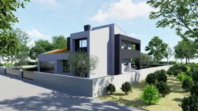 Svetvinčenat, attraktives Baugrundstück mit erteiltem Bescheid für den Bau - 3