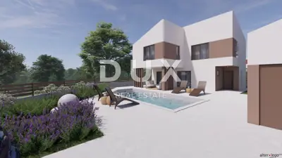 ISTRA, KUŽINIĆI - Baugrundstück mit bezahltem Projekt für ein Fertighaus - 2