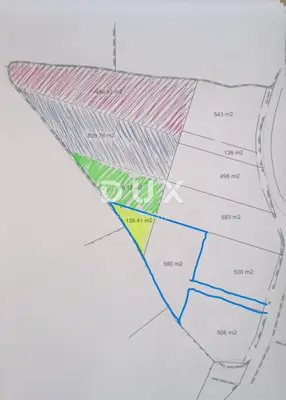 ISTRA, KUŽINIĆI - Baugrundstück mit bezahltem Projekt für ein Fertighaus - 11