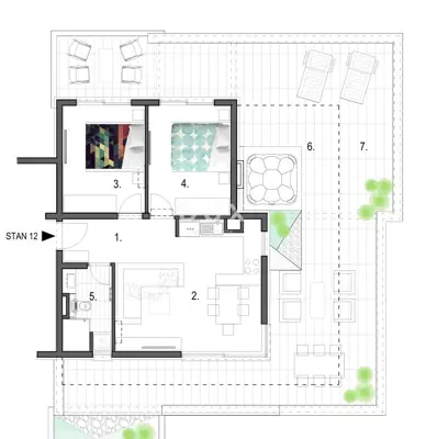 Stan 87,7 m², Primošten - terasa 87,85 m² i blizu mora - 10