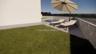 Kuća 135 m², Vrbnik - bazen i natkriveni roštilj - 10