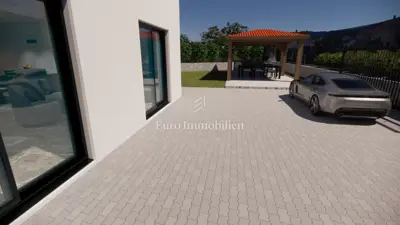 Kuća 135 m², Vrbnik - bazen i natkriveni roštilj - 9