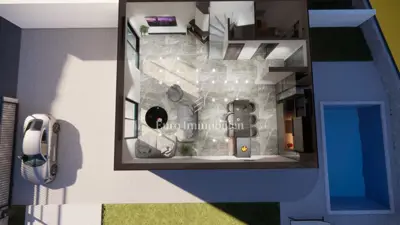 Kuća 135 m², Vrbnik - bazen i natkriveni roštilj - 12