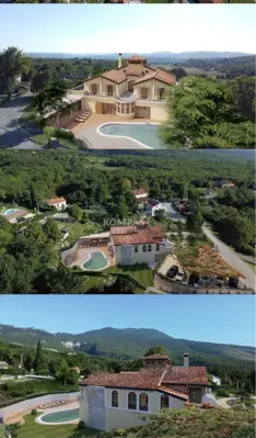 Villa 440 m², Boljunsko Polje - begonnener Bau mit Pool