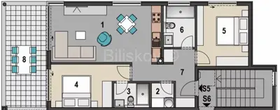 Sale, Pag, Mandre, new luxury penthouse 77.50 m², second floor - 8