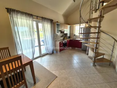 Apartman 150 m od mora, Malinska - terasa s pogledom na more - 13