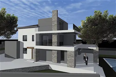 Haus 132 m², Ližnjan - Meerblick und Grundstück 835 m² - 2