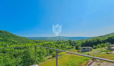 Exklusiv! Oprtalj, Steinhaus mit atemberaubendem Ausblick! - 12