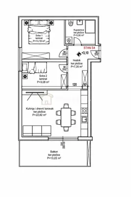 Apartment for sale in Drenova, 65 m² - 11
