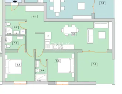 Apartment 87.6 m², Vodice - luxury new build in a quiet area - 5
