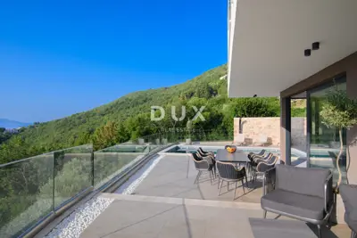 Villa 225 m², Medveja - Blick auf die Kvarner Bucht - 9