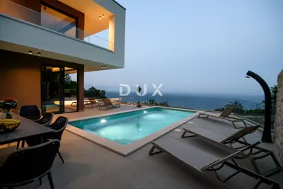 Villa 225 m², Medveja - Blick auf die Kvarner Bucht - 2