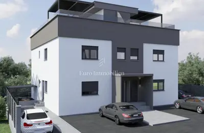 Wohnung 79 m², Vir - 2 Schlafzimmer und Hof - 10