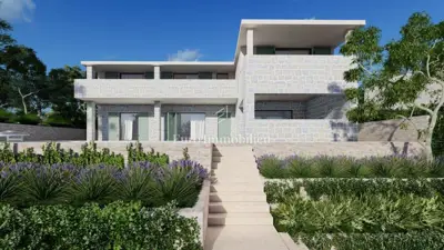 Vila 227 m², Stara Novalja - pogled na more i bazen - 6