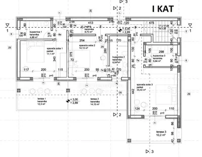 Vila 227 m², Stara Novalja - pogled na more i bazen - 14