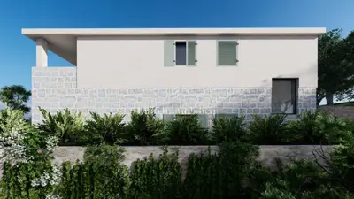 Vila 227 m², Stara Novalja - pogled na more i bazen - 7