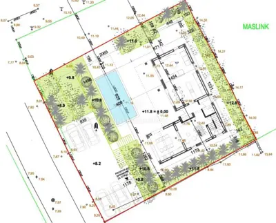 Vila 227 m², Stara Novalja - pogled na more i bazen - 12