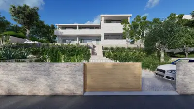 Vila 227 m², Stara Novalja - pogled na more i bazen - 5