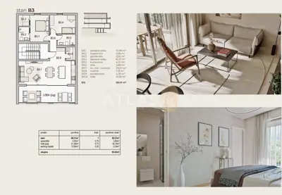 Stan 92 m², Kraljevica - 30 m od mora, lođa - 12