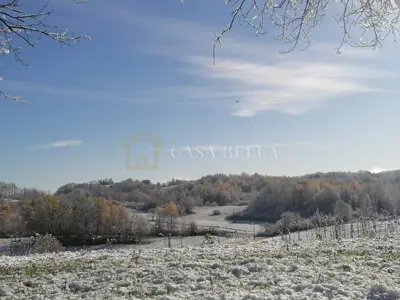 Ozalj, plot with a building permit and project