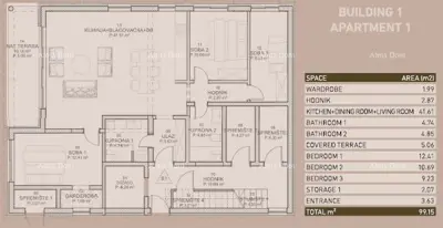 Stan 99,2 m², Vabriga - prizemlje, vrt 200 m² i dva parkinga - 5