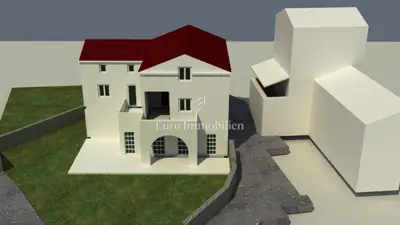 Građevinsko zemljište, Mali Podol na Cresu - projekt za stambeno-poslovni objekt - 4