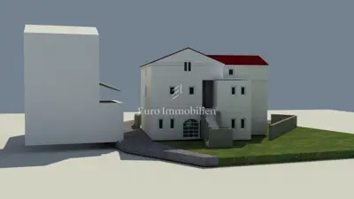 Građevinsko zemljište, Mali Podol na Cresu - projekt za stambeno-poslovni objekt - 6