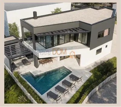 Vila 228,6 m², Vodnjan - bazen i pogled na more - 3