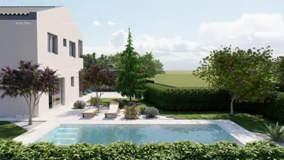 Building plot with project and swimming pool - 646 m² - 7