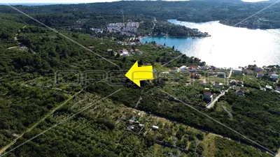 Building land 997 m², Nečujam, sea and Split view - 6