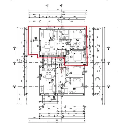 Apartment 64,68 m², Škatari - 2 bedrooms, balcony - 9