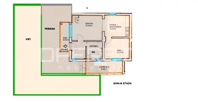 Wohnung 85 m², Črnomerec - Terrasse 80 m² und Garten 300 m² - 20