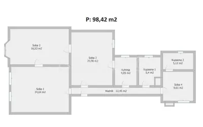 Zu verkaufen, Zagreb, Donji grad, Vierzimmerwohnung, Balkon - 13