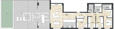 Penthouse: 5-soban stan sa 100 m² terase i privatnim vrtom - 2