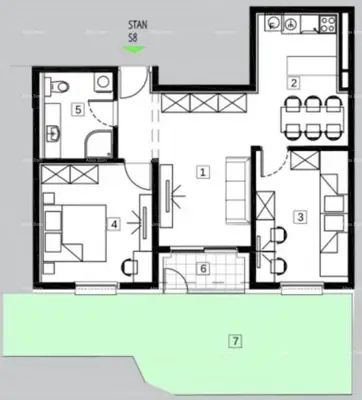 Verkauf einer modernen Wohnung in einem neuen Gebäude, Umag! - 9
